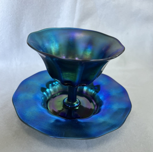 Steuben carder blue aurene - blue,