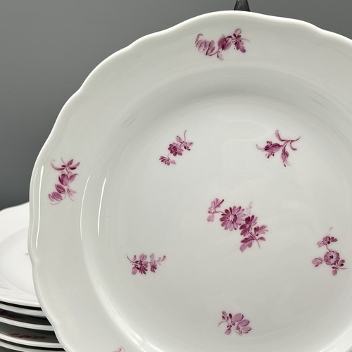 Meissen piatti fiori rosa - piatti,