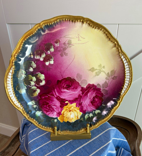 Antico piatto armadio - , rosa