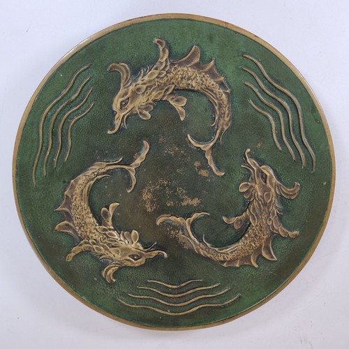 Piatto bronzo firmato max - piatto,