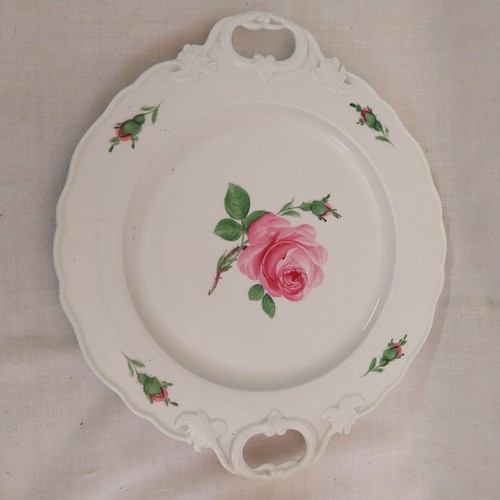 Piatto meissen rosa - piatto,