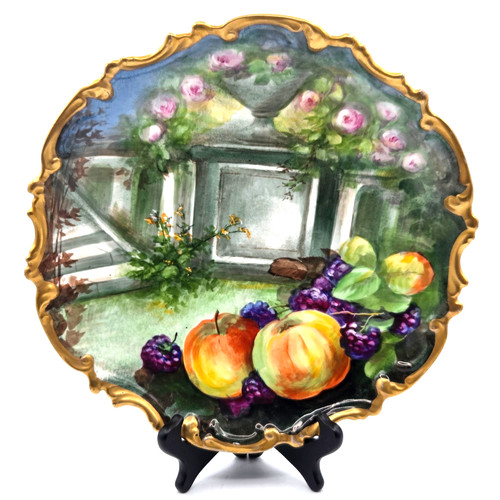 Piatto porcellana dipinto - , a