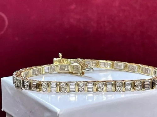 Bracciale tennis 5ct - 5ct, taglio