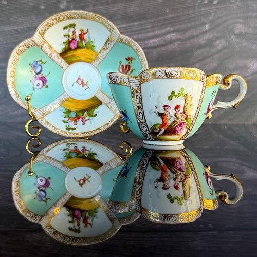 Antica tazza piattino - tazza, e